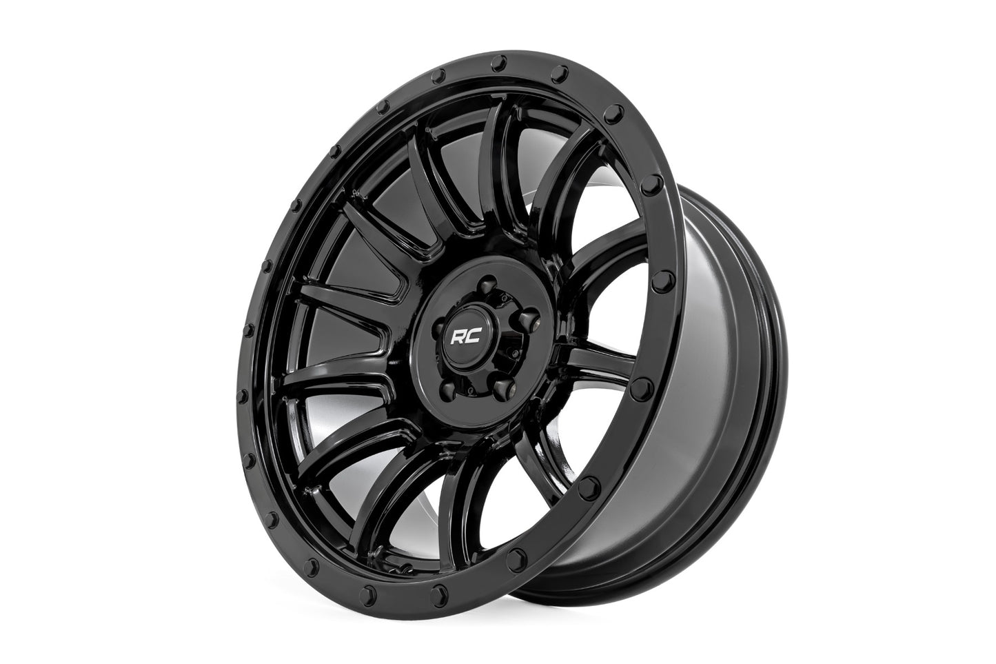 90 Series Wheel One-Piece Gloss Black 20x9 Rough Country-1