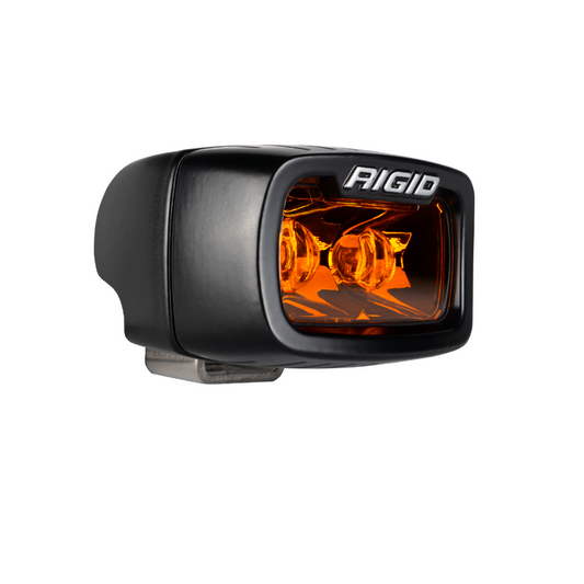 LED Light Pods SR-M AmberPRO Single Surface Mount Brackets Hardware Wire Harness & Switch Black Cover Rigid Industries