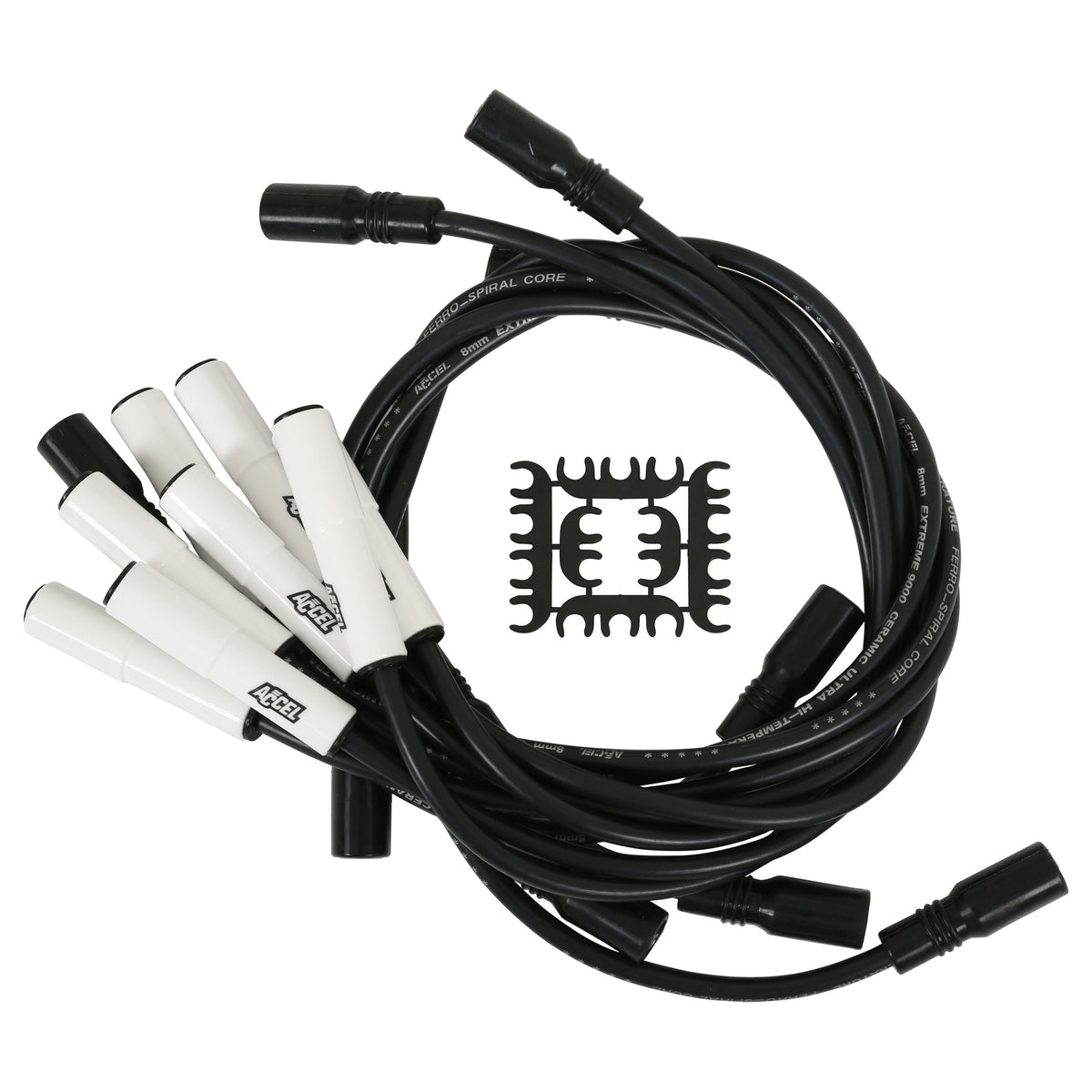 Spark Plug Wire Set Extreme 9000 Ceramic Chevy/Gmc Truck 96-2000 7.4L Vortec This Custom Fit Extreme Heat Ceramic Boot Spark Plug Wire Set Fits Chevy/Gmc Truck 7.4L Vortec Engines 1996-2000 ACCEL