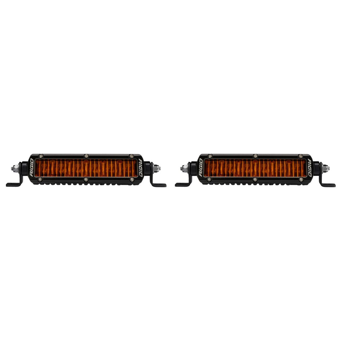 Rigid Industries SR-Series SAE 6 Inch with Amber PRO Lens Pair Rigid Industries