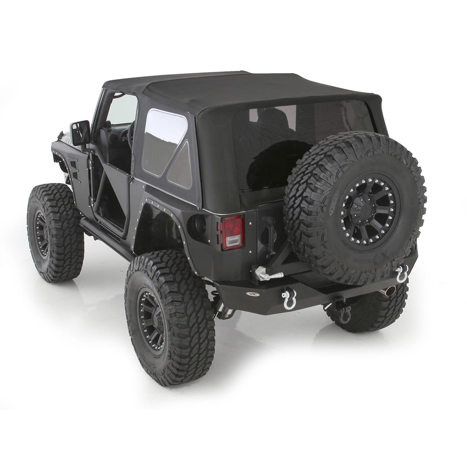 Soft Top OEM Replacement W/Tinted Windows Black Diamond 2007-2018 Jeep Wrangler JK 2 Door Smittybilt