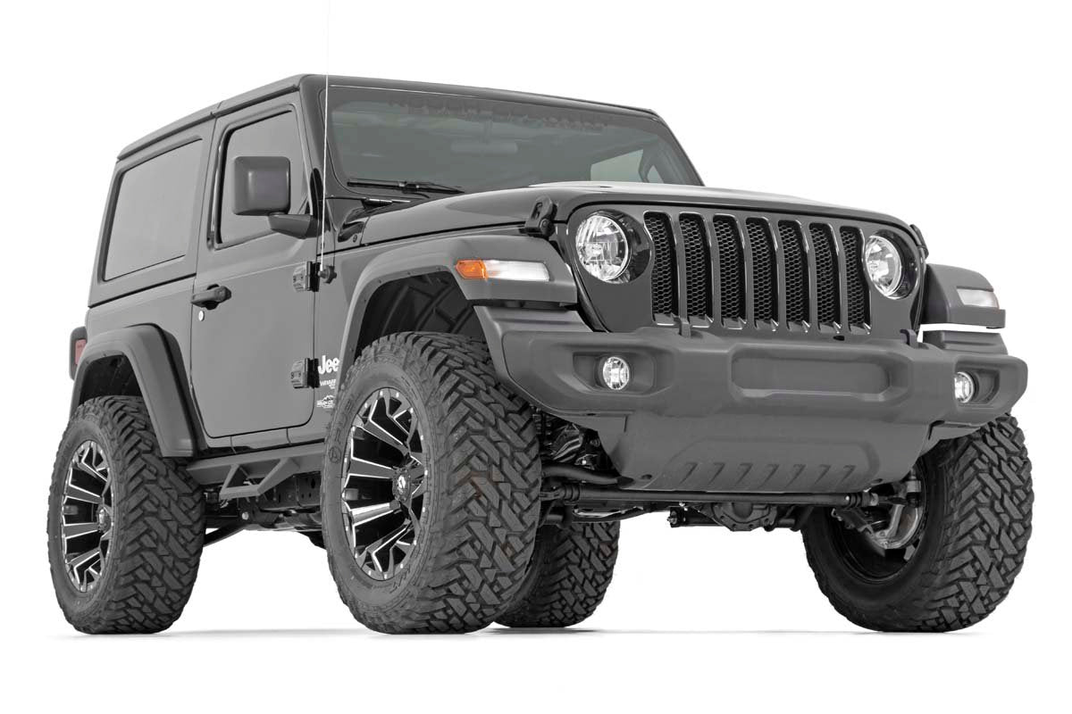 Jeep Contoured Drop Steps 18-20 Wrangler JL Rough Country-6