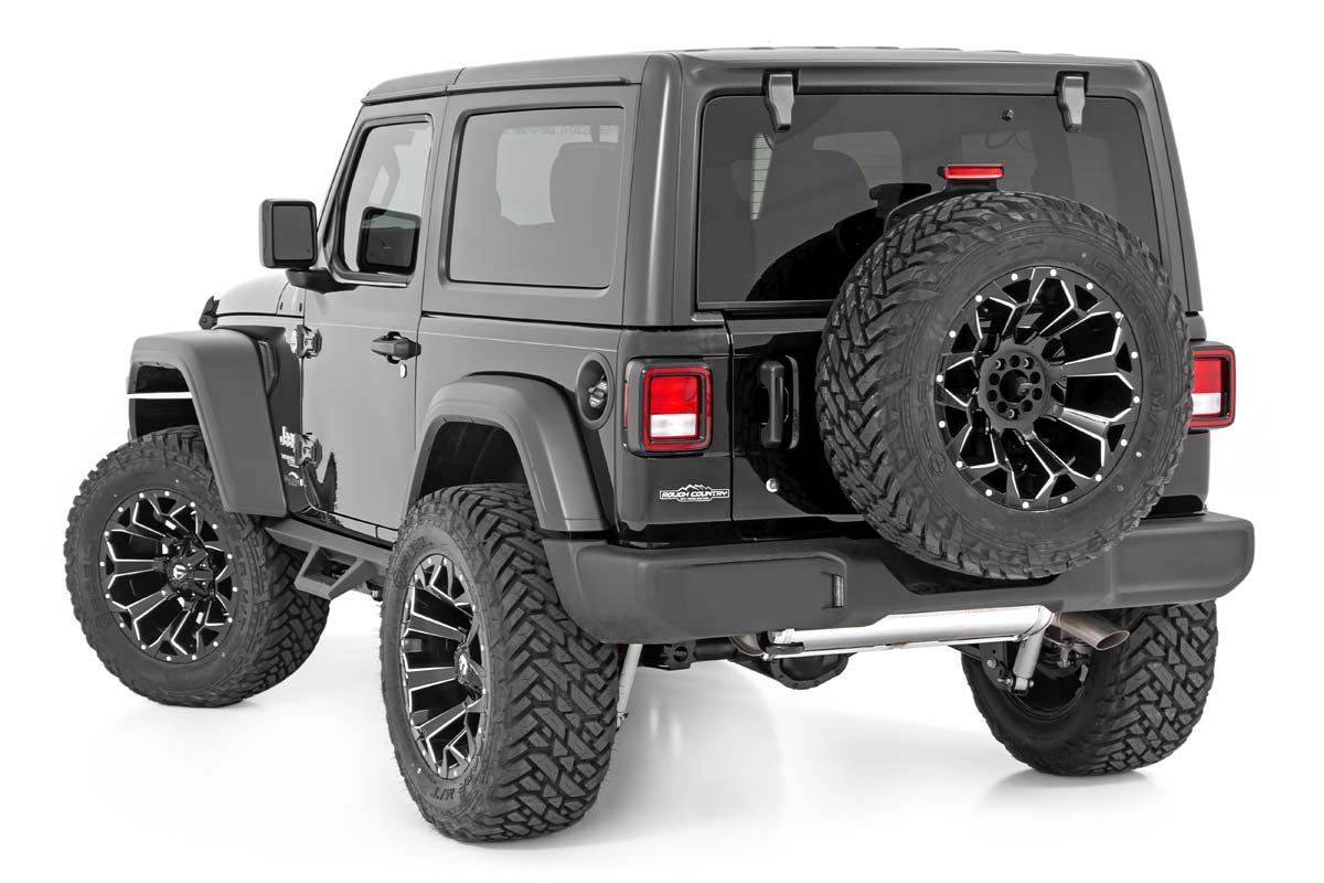 Jeep Contoured Drop Steps 18-20 Wrangler JL Rough Country-7