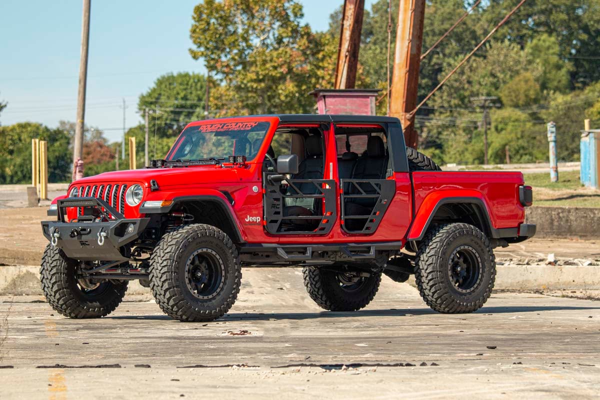 Contoured Drop Steps Jeep Gladiator JT 4WD (2020-2025) Rough Country-2