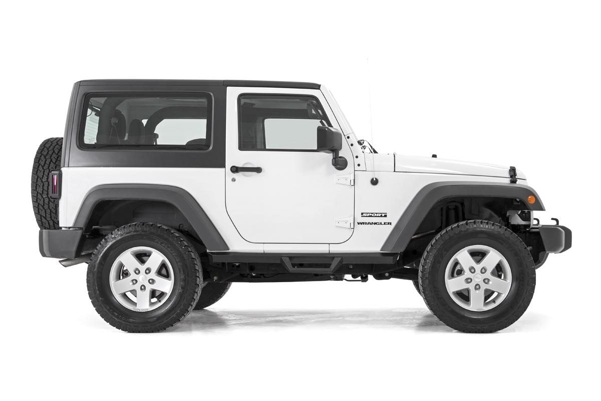 Jeep Contoured Drop Steps 07-18 Wrangler JK Rough Country-6