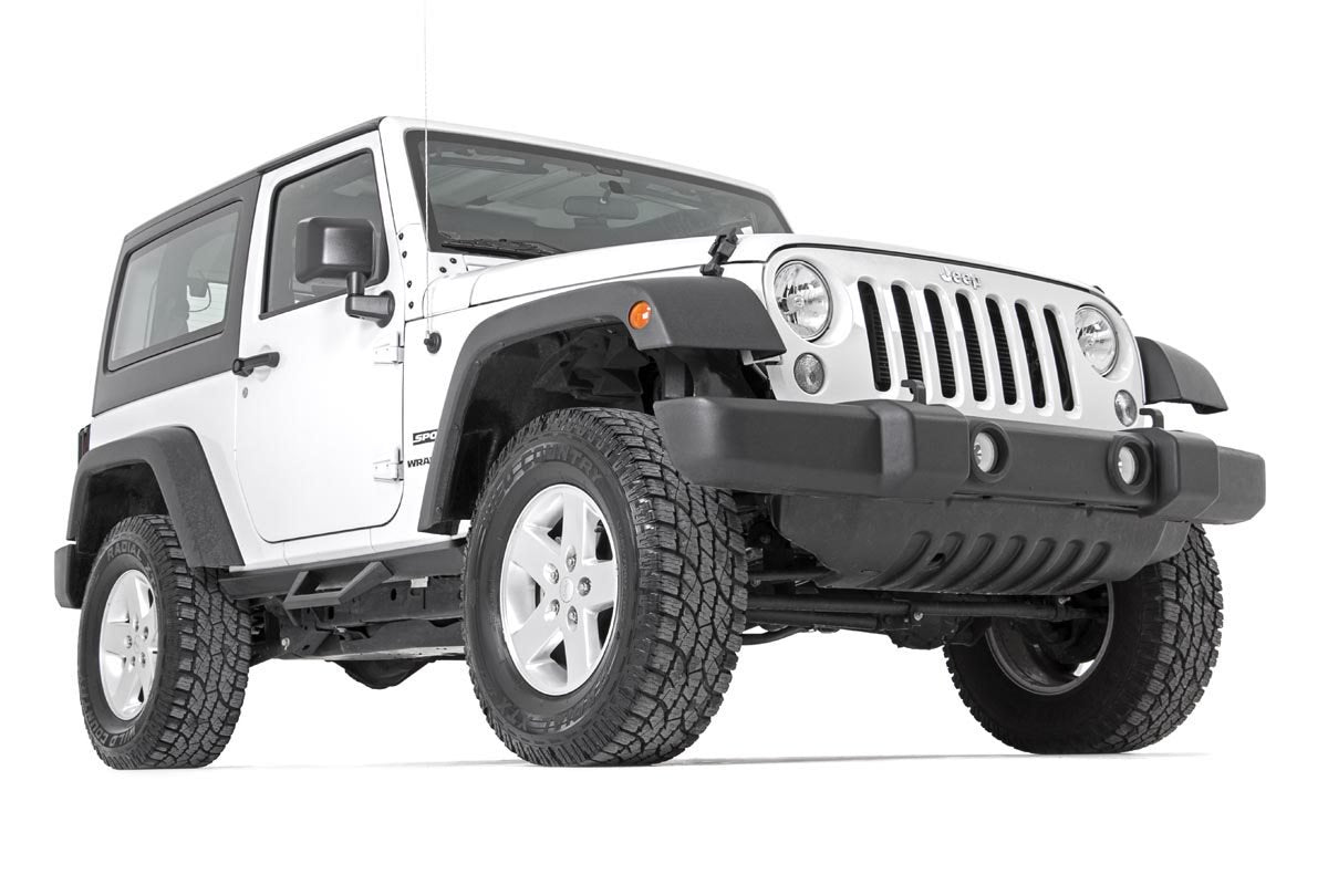 Jeep Contoured Drop Steps 07-18 Wrangler JK Rough Country-7