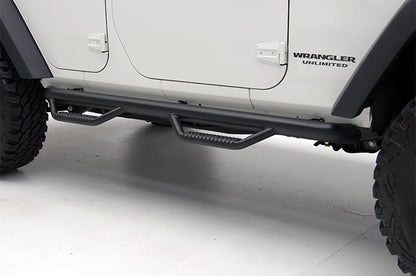 Jeep Wheel to Wheel Nerf Steps 07-18 Wrangler JK 4 Door Rough Country-2
