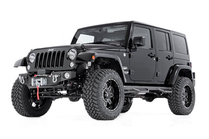 Jeep Wheel to Wheel Nerf Steps 07-18 Wrangler JK 4 Door Rough Country-3
