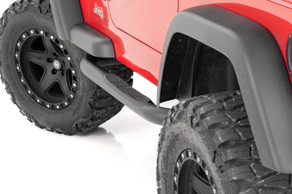 Nerf Bar 3 inch tube Jeep Wrangler TJ (97-06)/Wrangler YJ (87-95) Rough Country-2