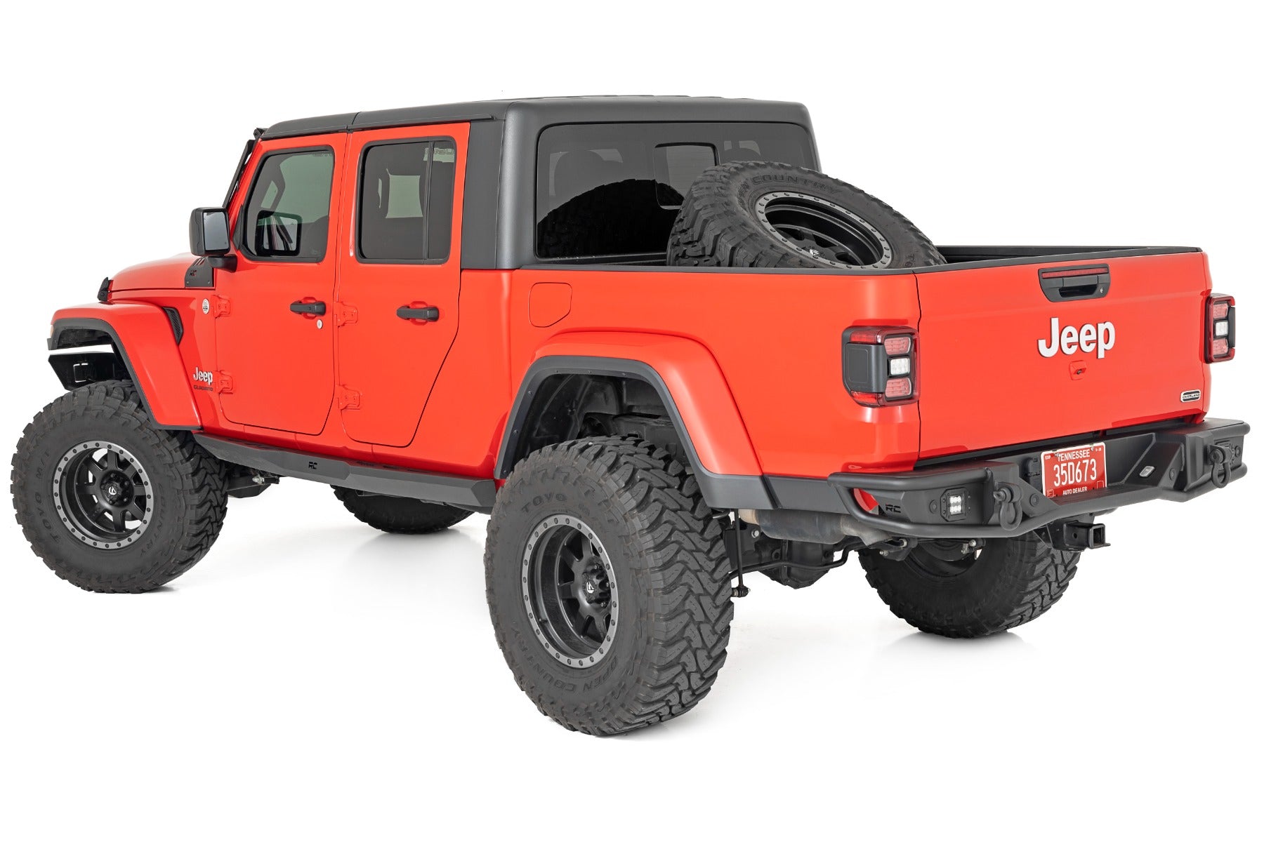 Rough Country Rock Sliders Heavy Duty l 20-22 Jeep Gladiator JT 4WD Rough Country