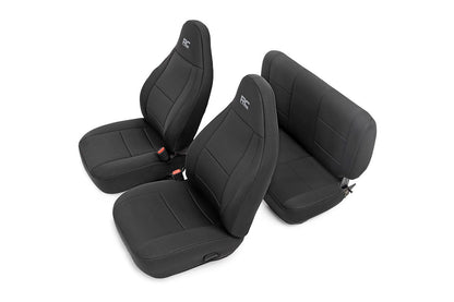 Seat Covers Front and Rear Jeep Wrangler TJ (03-06)/Wrangler Unlimited (04-06) Rough Country