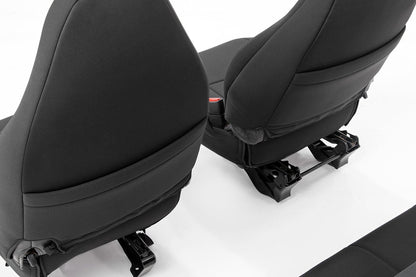 Seat Covers Front and Rear Jeep Wrangler TJ (03-06)/Wrangler Unlimited (04-06) Rough Country-1
