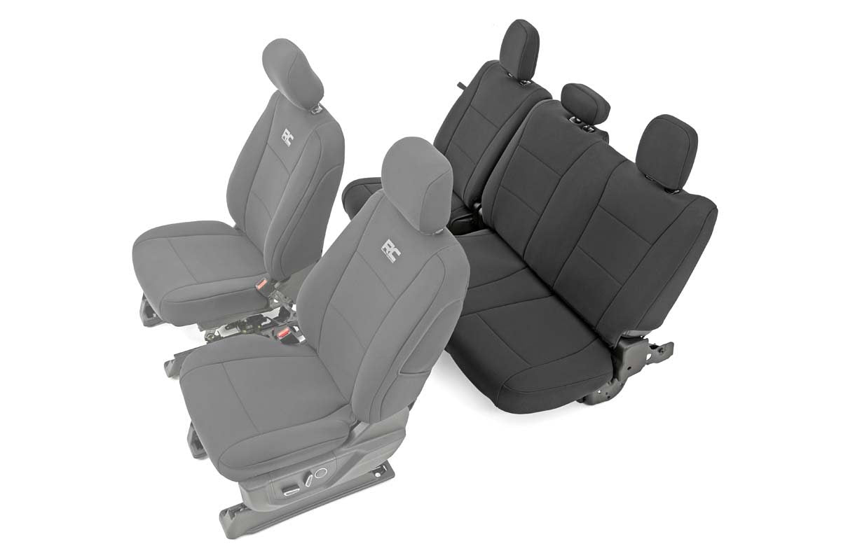 Rough Country Seat Covers Rear Bench Seat Ford F-150 (15-21)/Super Duty (17-23) Rough Country