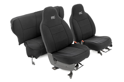 Seat Covers Non Detach Headrest FR and Rear Jeep Cherokee XJ (84-96) Rough Country