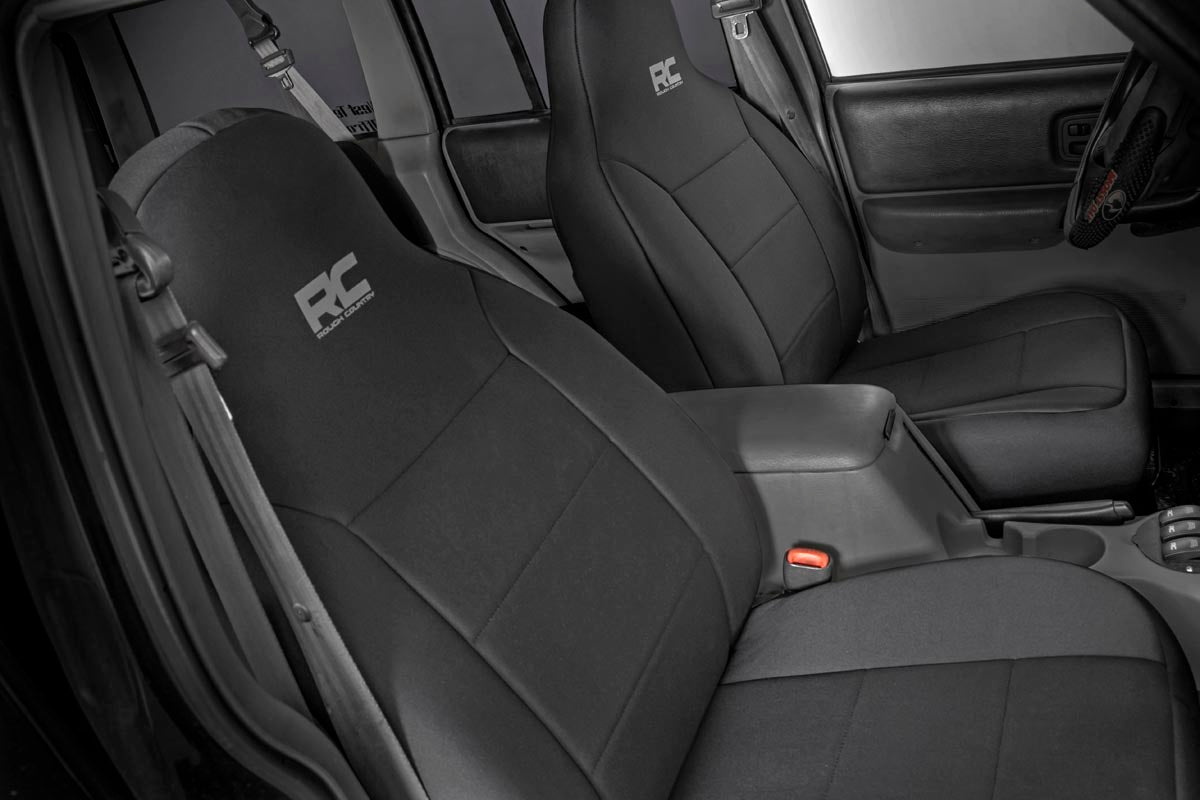 Jeep Neoprene Seat Cover Set Black 97-01 XJ Rough Country-4