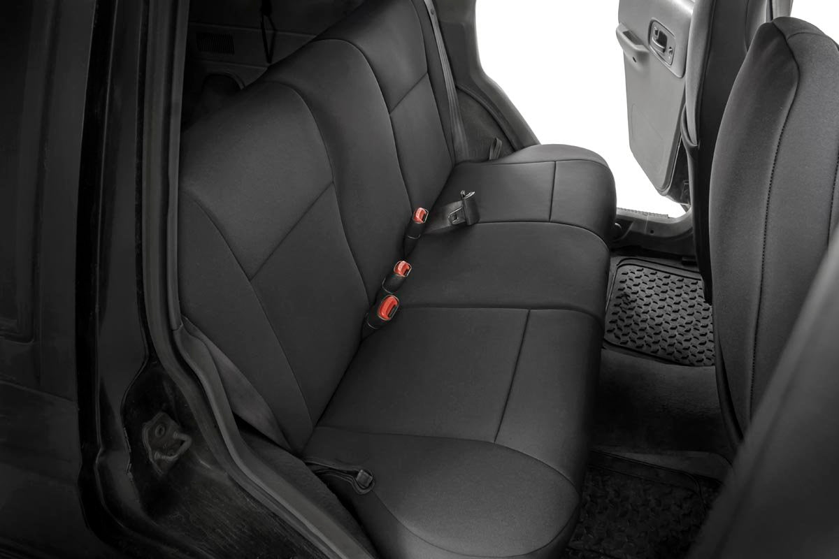 Rough Country Jeep Neoprene Seat Cover Set Black 97-01 XJ Rough Country