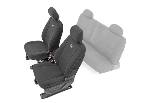 Rough Country Neoprene Seat Covers Black 14-18 Silverado/Sierra 1500 Rough Country