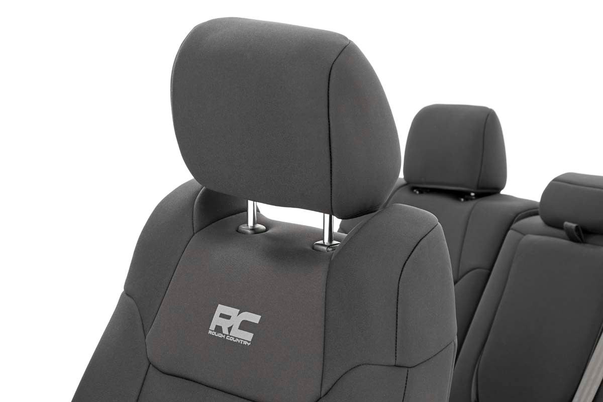 Rough Country Toyota Neoprene Front and Rear Seat Covers 14-20 Tundra Crew Cab Rough Country
