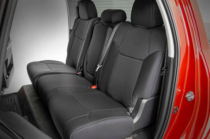 Seat Covers FR w/ Console Cover and Rear Toyota Tundra 2WD/4WD (14-21) Rough Country-2