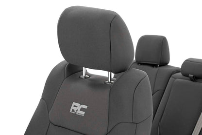 Seat Covers FR w/ Console Cover and Rear Toyota Tundra 2WD/4WD (14-21) Rough Country-3