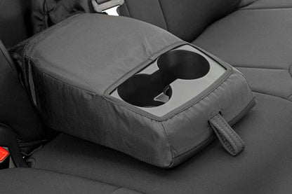 Seat Covers FR w/ Console Cover and Rear Toyota Tundra 2WD/4WD (14-21) Rough Country-4