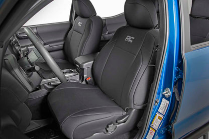 Seat Covers Front Double Cab Toyota Tacoma 2WD/4WD (2016-2023) Rough Country-1