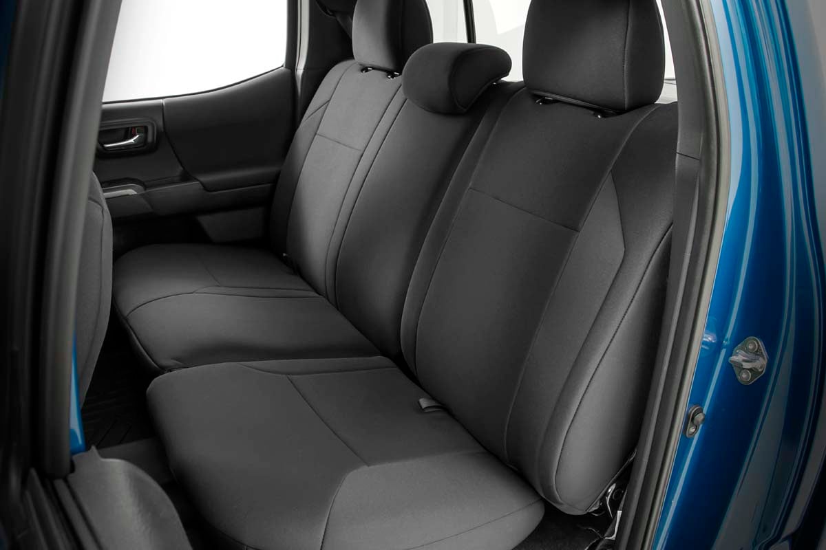 Seat Covers FR & RR Double Cab Toyota Tacoma 2WD/4WD (2016-2023) Rough Country-2