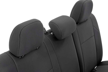 Seat Covers FR & RR Double Cab Toyota Tacoma 2WD/4WD (2016-2023) Rough Country-4