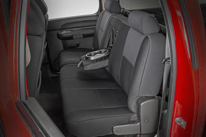 Seat Covers FR 40/40/20 & RR Full Bench Silverado/Sierra 1500/2500HD (07-13) Rough Country-3