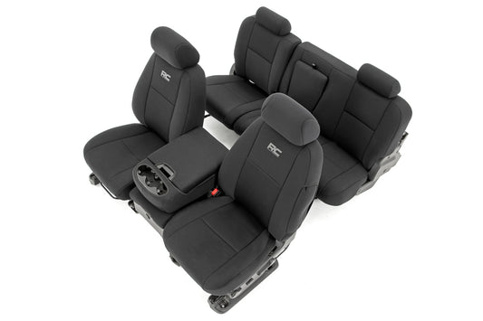 Seat Covers FR 40/40/20 & RR Full Bench Silverado/Sierra 1500/2500HD (07-13) Rough Country