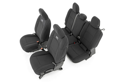 Seat Covers Front and RR No Cup Holder Jeep Gladiator JT 4WD (2020-2025) Rough Country