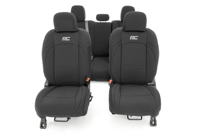 Seat Covers Front and RR No Cup Holder Jeep Gladiator JT 4WD (2020-2025) Rough Country-3