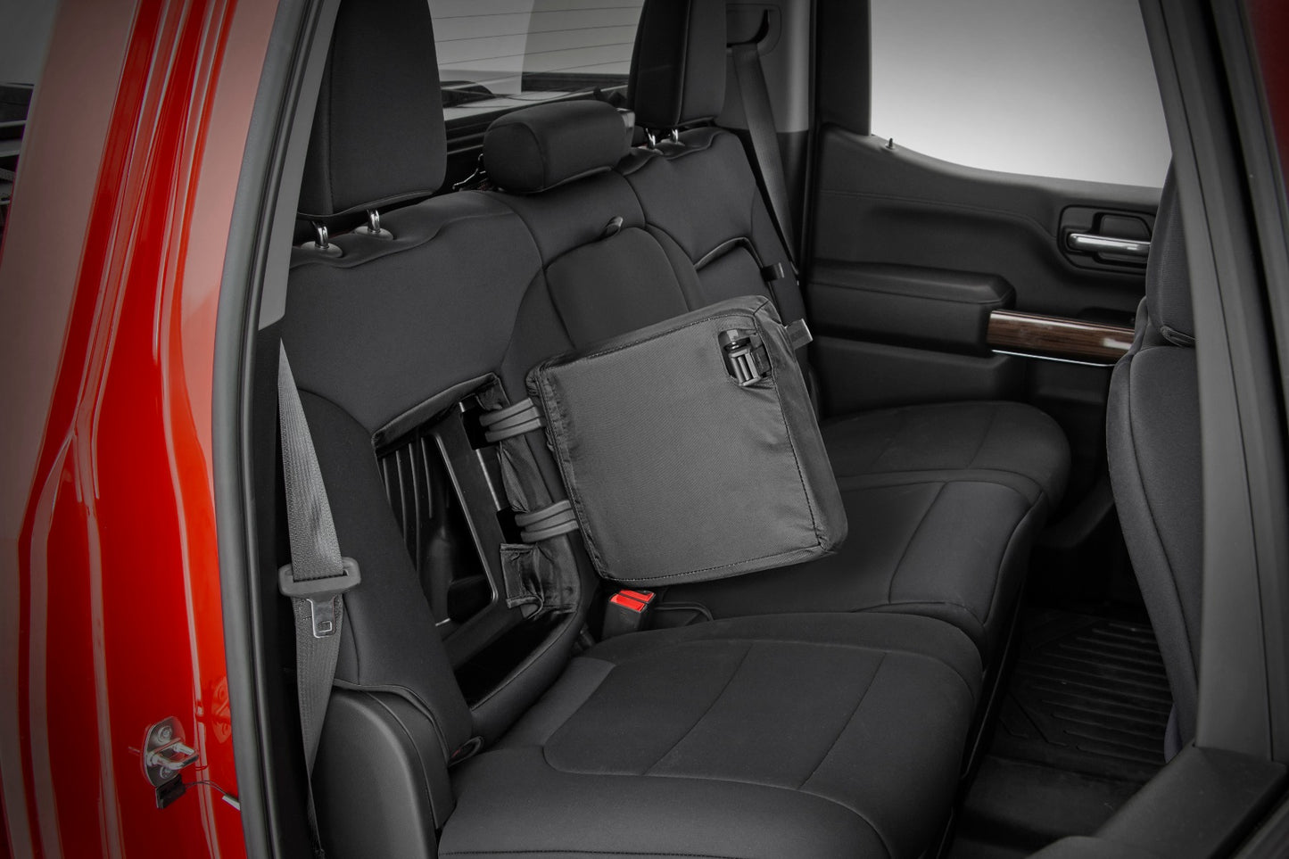 Rough Country GM Neoprene Seat Covers Front and Rear w/ Back Storage Black 19-21 Chevrolet Silverado 1500 Rough Country