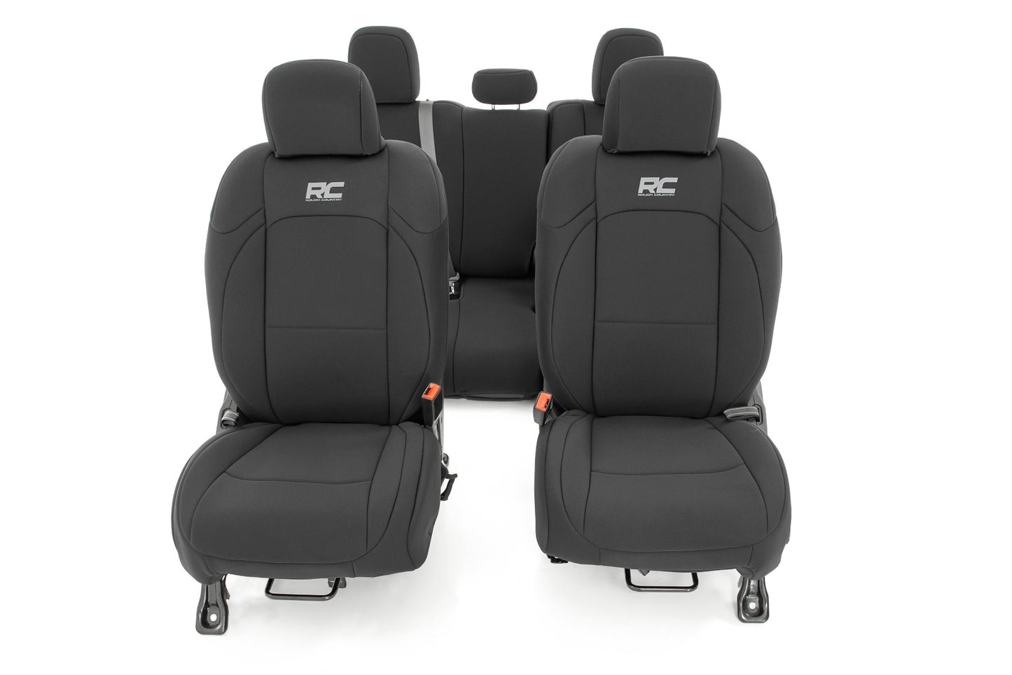 Seat Covers Front and RR w/ Cup Holder Jeep Gladiator JT 4WD (2020-2025) Rough Country-3