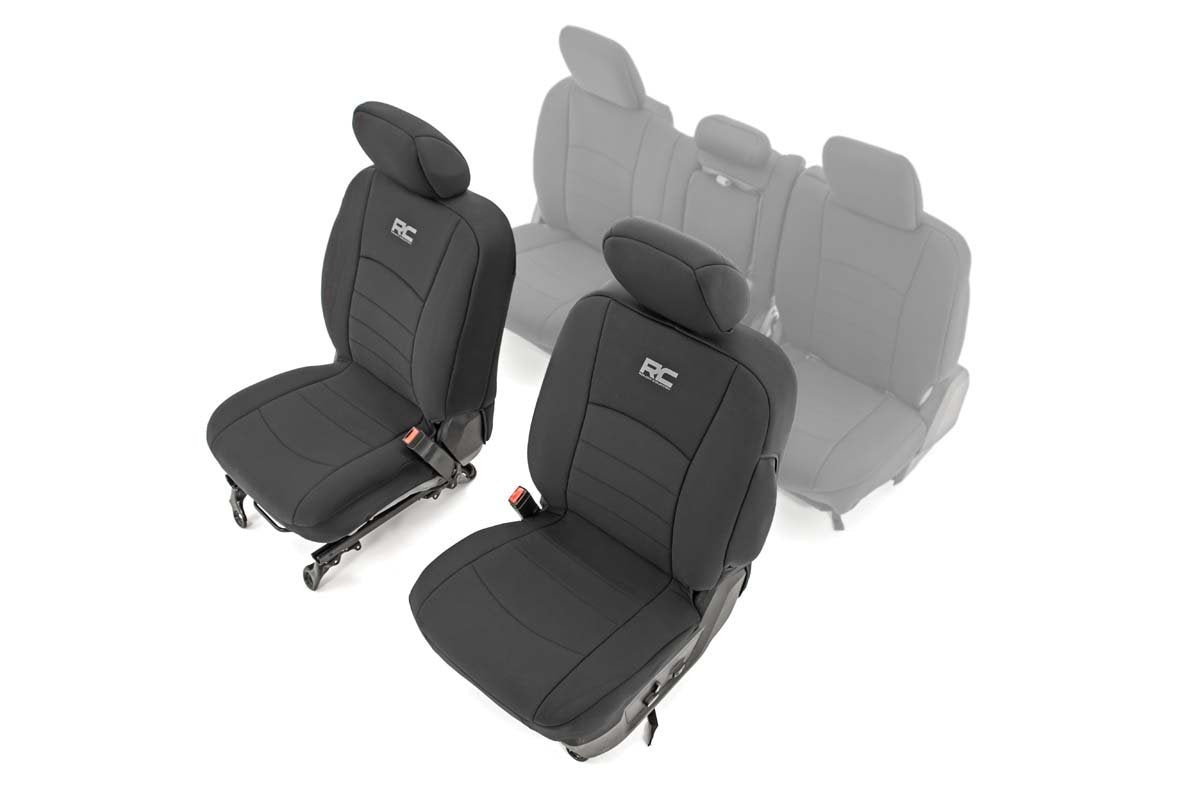 Rough Country Seat Covers Bucket Seats Front 19-22 Ram 1500 2WD/4WD Rough Country