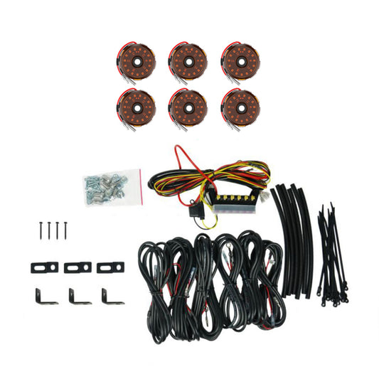 Cyclone V2 LED 6 Light Rock Kit KC Hilites