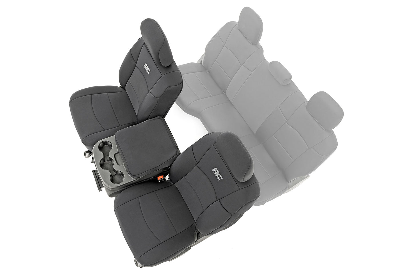 Rough Country Seat Covers Bucket Seats Front Row Ram 2500 2WD/4WD (19-23) Rough Country