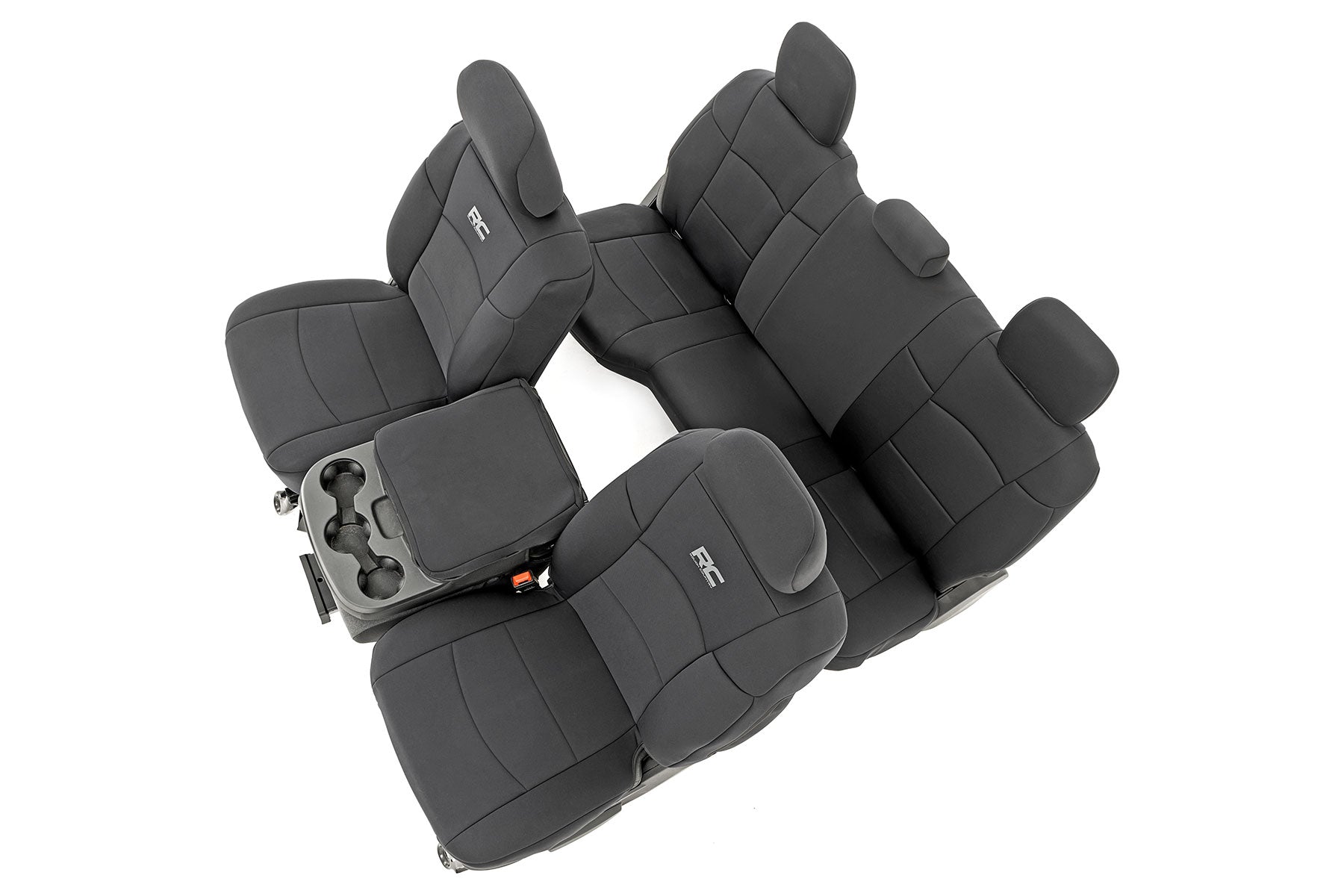 Rough Country Seat Covers Bucket Seats Front Row and Rear Row Ram 2500 2WD/4WD (19-23) Rough Country