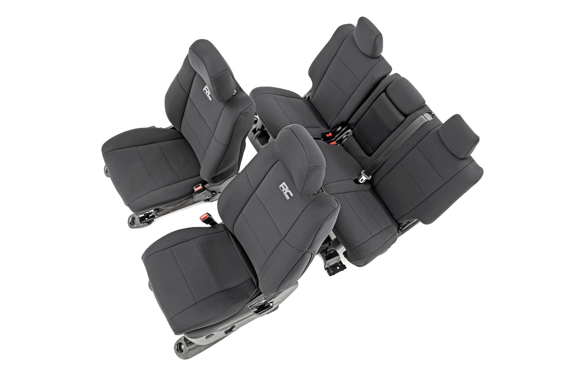 Rough Country Seat Covers Front Row and Rear Row Bench Jeep Grand Cherokee WK2 2WD/4WD (11-22) Rough Country