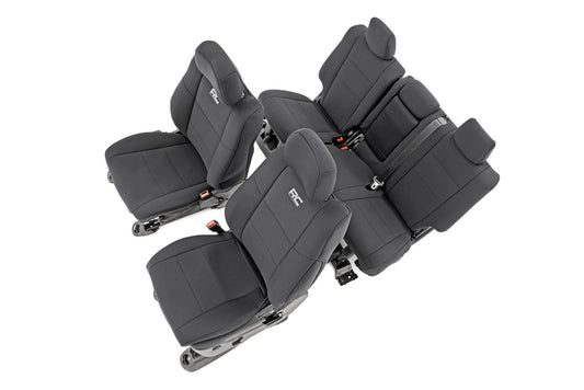 Rough Country Seat Covers Front Row and Rear Row Bench Jeep Grand Cherokee WK2 2WD/4WD (11-22) Rough Country