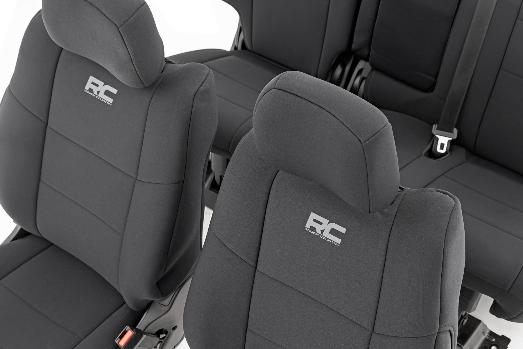 Rough Country Seat Covers Front Row and Rear Row Bench Jeep Grand Cherokee WK2 2WD/4WD (11-22) Rough Country