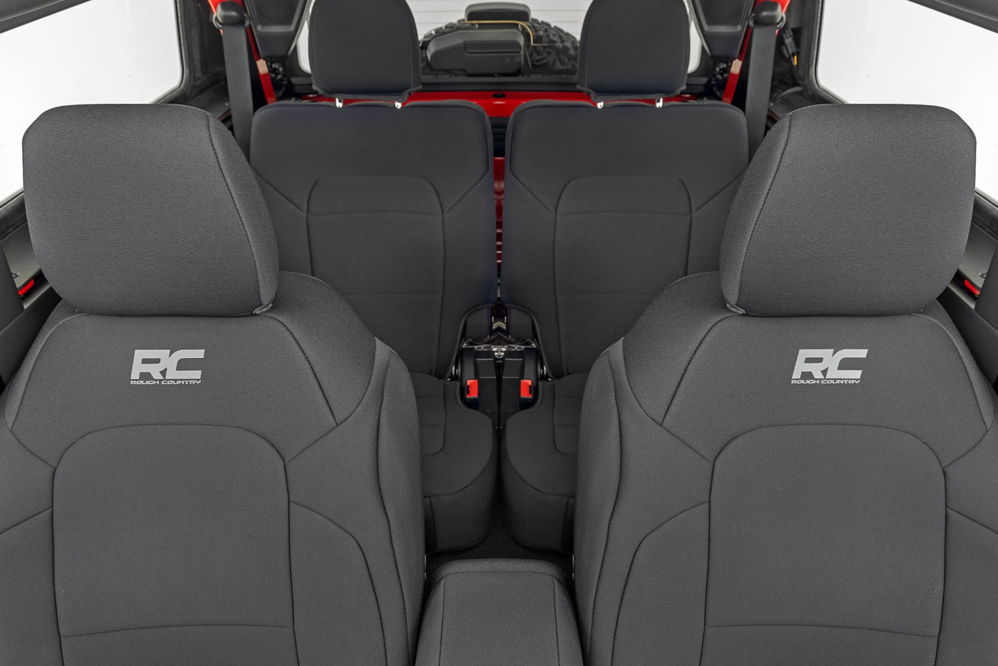 Seat Covers Bucket Seats FR & RR Ford Bronco (2 Door) 4WD (2021-2025) Rough Country-1