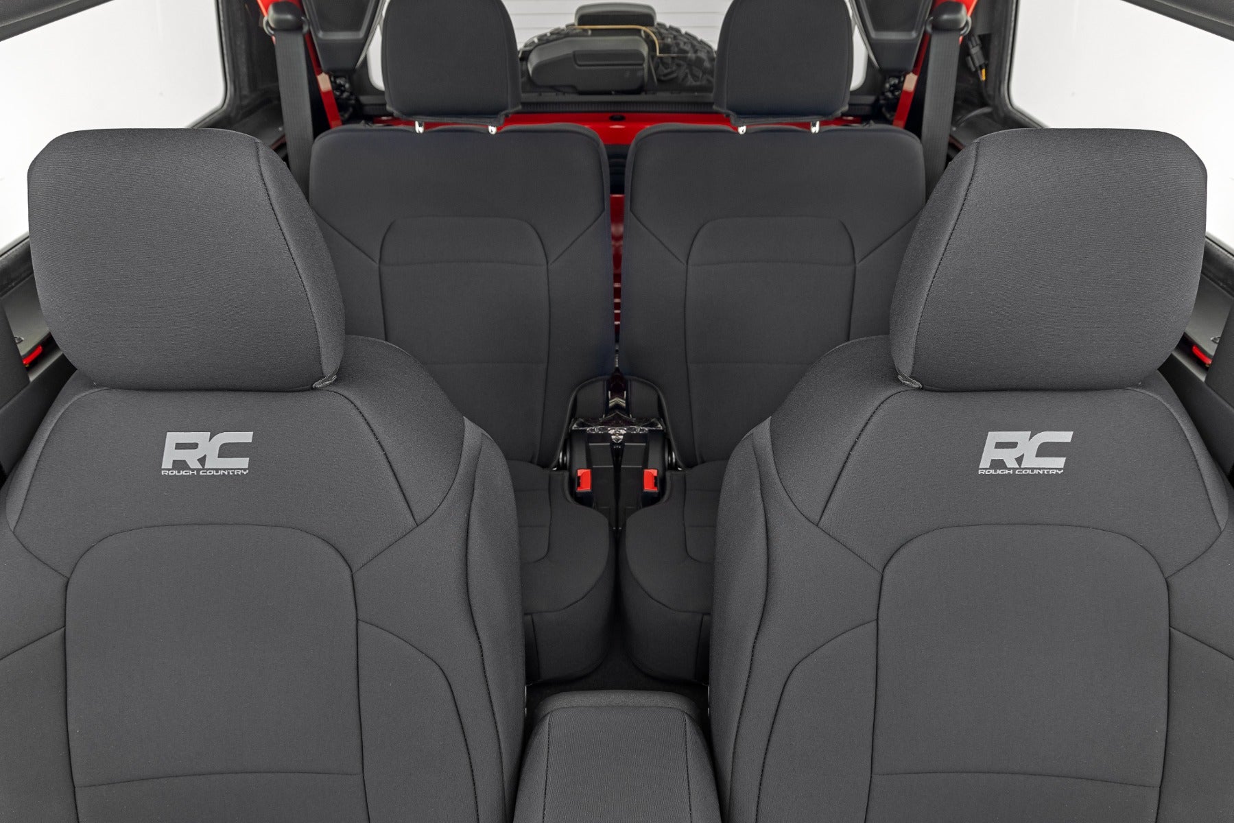 Seat Covers Bucket Seats FR & RR Ford Bronco (2 Door) 4WD (2021-2025) Rough Country-1