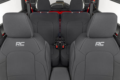 Seat Covers Bucket Seats FR & RR Ford Bronco (2 Door) 4WD (2021-2025) Rough Country-1