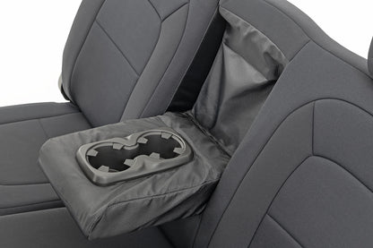Seat Covers Front Bucket Rear Bench Chevy/GMC Canyon/Colorado (15-22) Rough Country-2