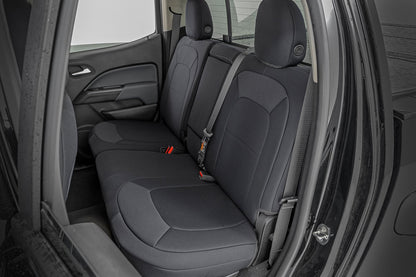 Seat Covers Front Bucket Rear Bench Chevy/GMC Canyon/Colorado (15-22) Rough Country-3