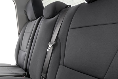 Seat Covers No Rear Cup Holder Toyota Tundra 2WD/4WD (2022-2026) Rough Country-2