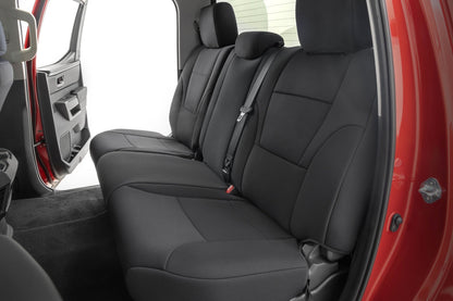Seat Covers No Rear Cup Holder Toyota Tundra 2WD/4WD (2022-2026) Rough Country-3