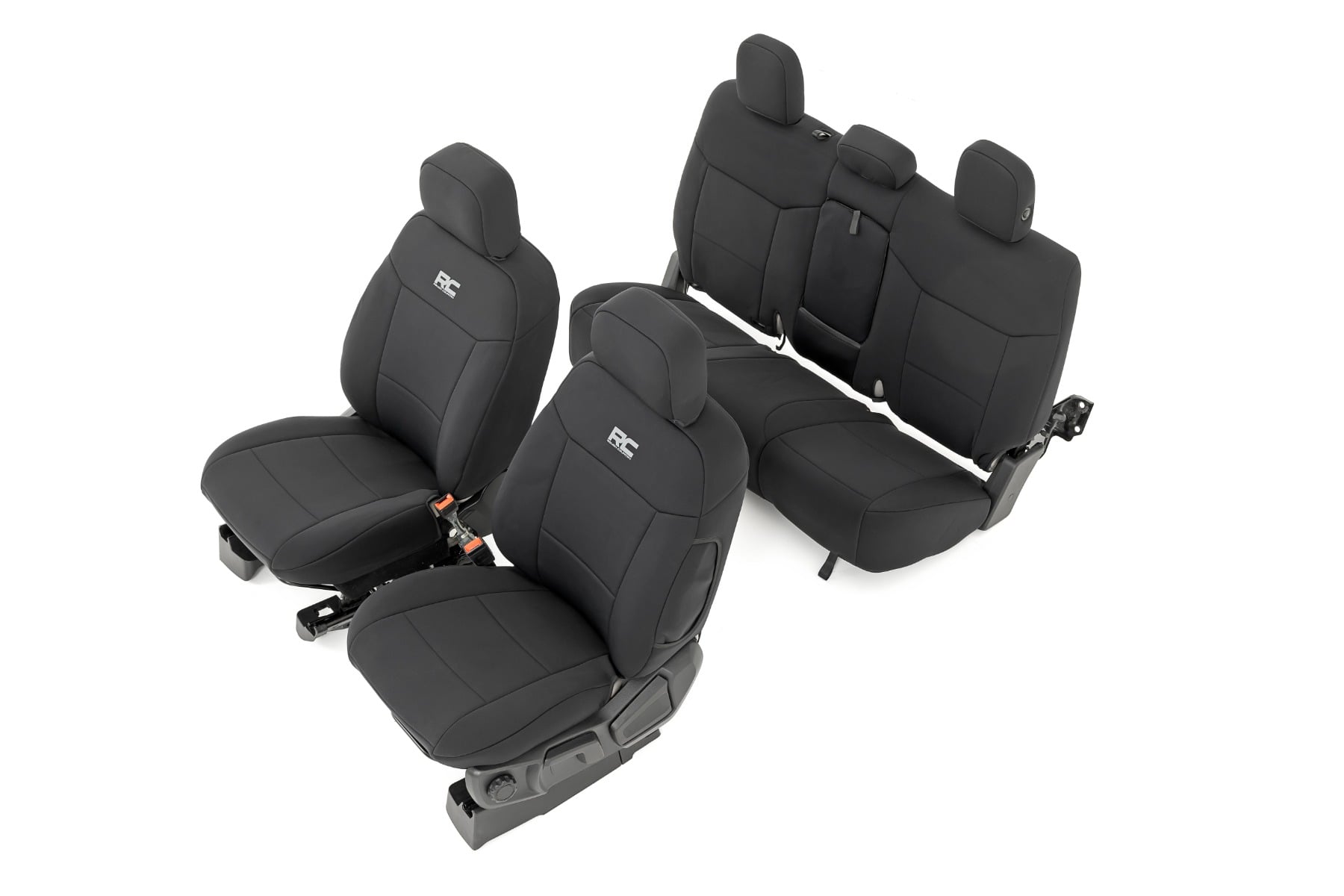 Seat Covers FR Bucket and RR Bench Ford Ranger 2WD/4WD (2019-2026) Rough Country