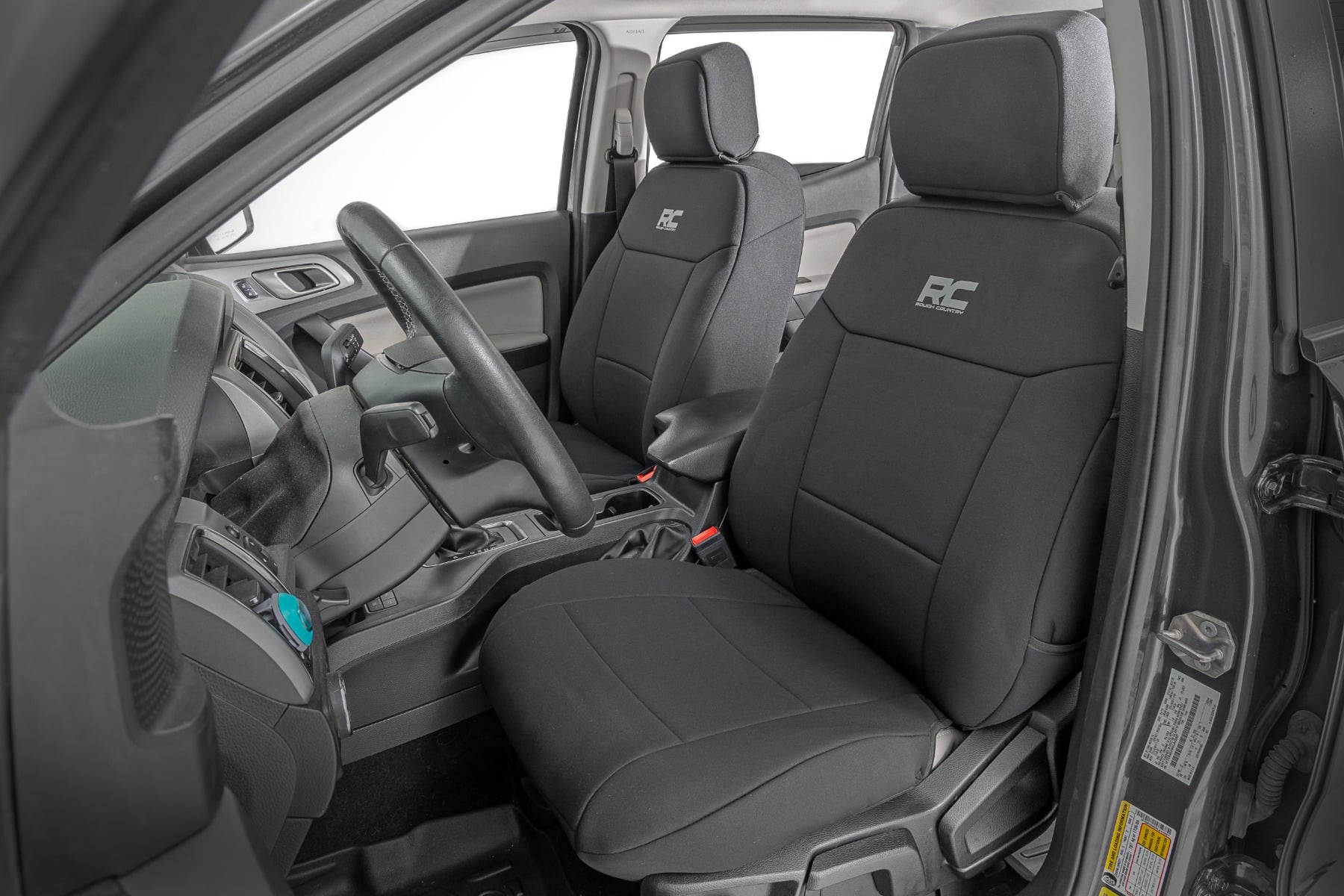 Seat Covers FR Bucket and RR Bench Ford Ranger 2WD/4WD (2019-2026) Rough Country-1